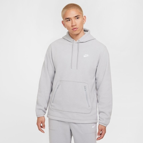 【サイズL】ナイキ NIKE フーディー　白黒 ﾒﾝｽﾞｱﾊﾟﾚﾙ ナイキ クラブ ウィンターライズド プルオーバー L/S
