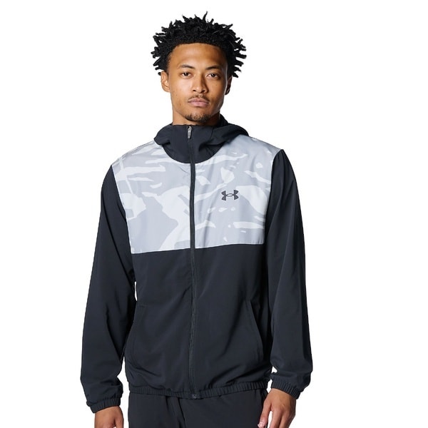 [�}���C]�x�[�X�{�[�� UA WOVEN FZ HD JACKET/�A���_�[�A�[�}�[�iUNDER ARMOUR �j Steel / /