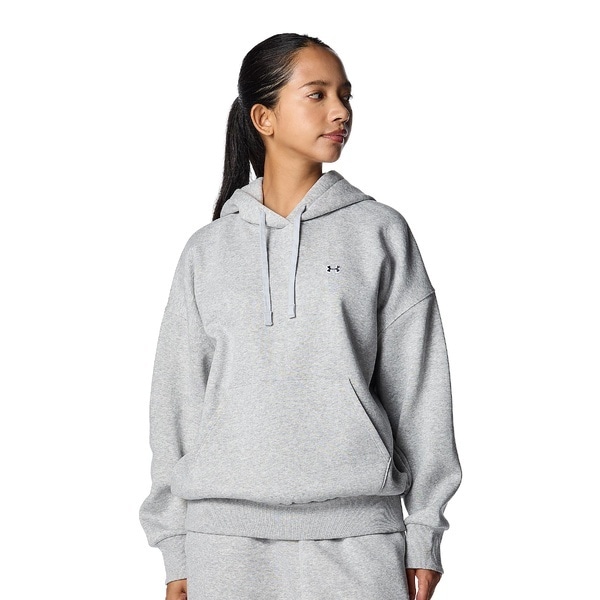 [�}���C]���f�B�[�X�A�p���� UA RIVAL FLEECE OVERSIZED PULLOVER HOODIE/�A���_�[�A�[�}�[�iUNDER ARMOUR �j Mod Gray Light Heath