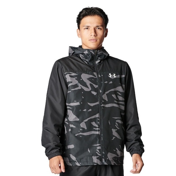 [�}���C]�x�[�X�{�[�� UA TRICOT WOVEN FZ HD JACKET/�A���_�[�A�[�}�[�iUNDER ARMOUR �j Black / /
