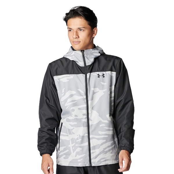 [�}���C]�x�[�X�{�[�� UA TRICOT WOVEN FZ HD JACKET/�A���_�[�A�[�}�[�iUNDER ARMOUR �j Steel / /