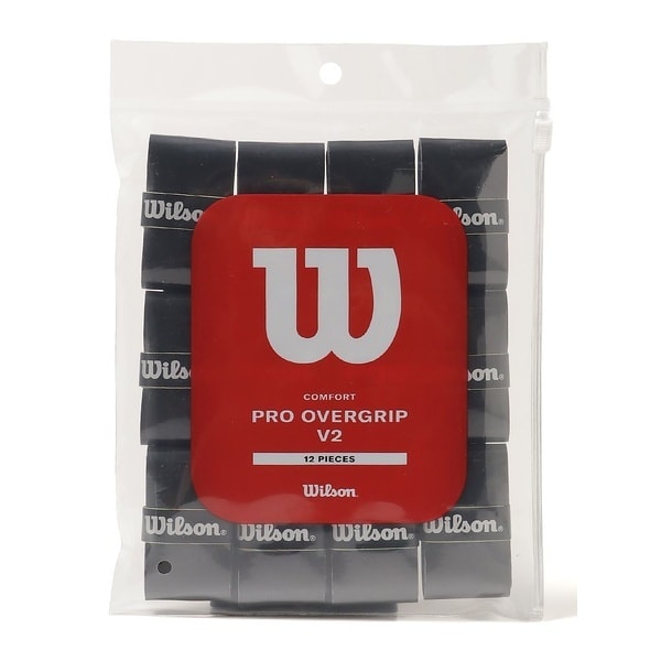 [�}���C]���P�b�g�X�|�[�c PRO OVERGRIP V2.0 BLACK 12PK/�E�B���\���iwilson�j BLACK