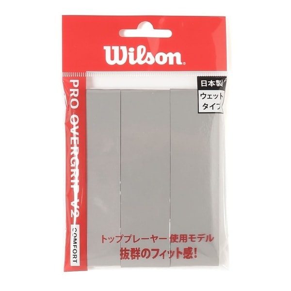 [�}���C]���P�b�g�X�|�[�c PRO OVERGRIP V2.0 GRAY 3PK/�E�B���\���iwilson�j GRAY