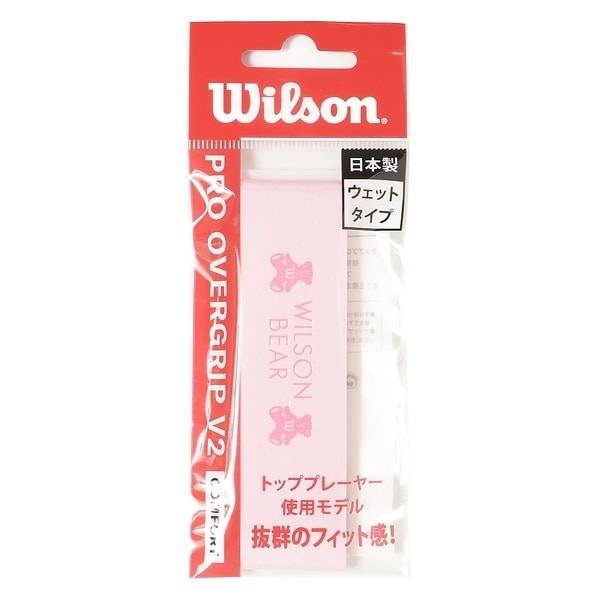 [�}���C]���P�b�g�X�|�[�c PRO OVERGRIP V2.0 BEAR PINK 1PK/�E�B���\���iwilson�j BEAR PINK