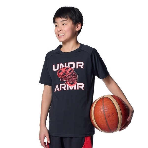 アンダーアーマー ﾊﾞｽｹｯﾄ&ﾊﾞﾚｰ&その他競技 UA BOYS NEXT GEN GRAPHIC SHORT SLEEVE