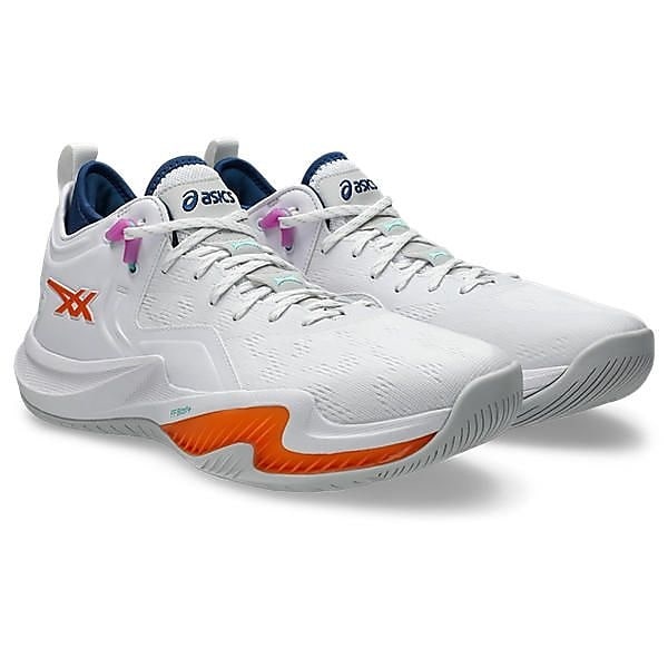 [�}���C]�o�X�P�b�g&�o���[&���̑����Z NOVA SURGE LOW 2/�A�V�b�N�X�iasics�j WHITE/SUN PEACH