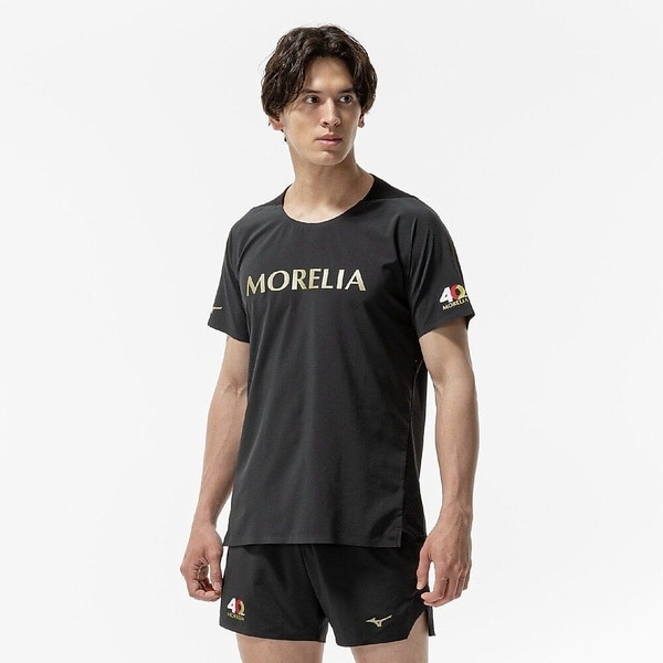 [�}���C]�T�b�J�[ MORELIA UL GAME SHRTS/�~�Y�m�iMIZUNO�j �u���b�N