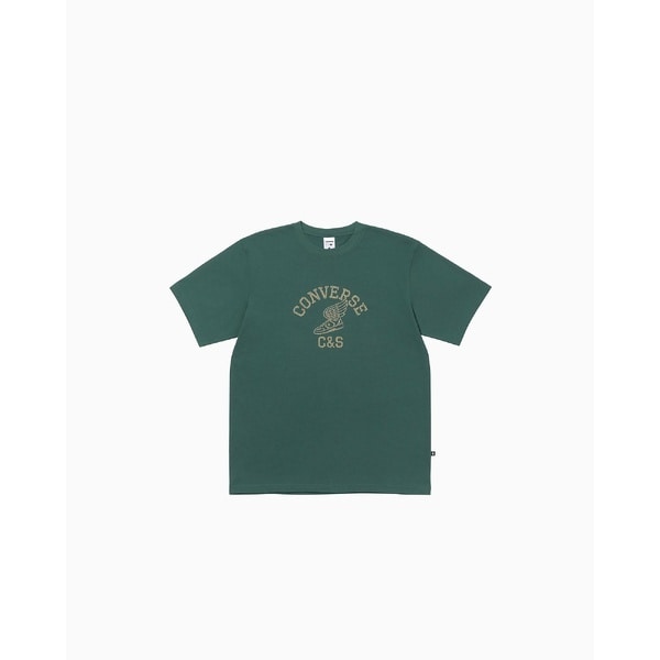 [�}���C]�����Y�A�p���� CS WING SHOE TEE M/�R���o�[�X�iConverse�j MOSS GREEN