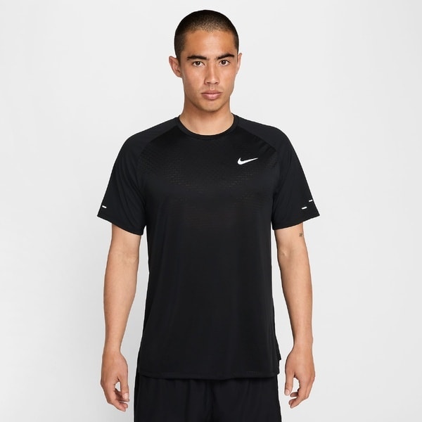 [�}���C]�����j���O �i�C�L DFADV STRIDE S/S �g�b�v/�i�C�L�iNIKE�j BLACK/REFSIL
