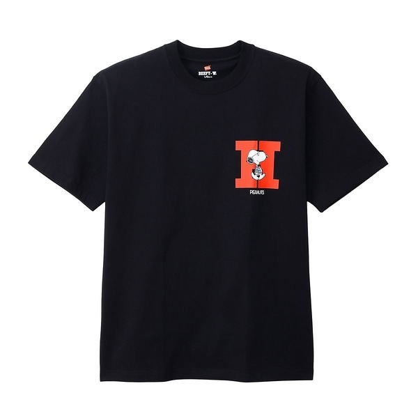 [�}���C]���C�t�X�^�C�� PEANUTS BEEFY T SHORTSLEEVE/�w�C���Y�iHanes�j BLACK
