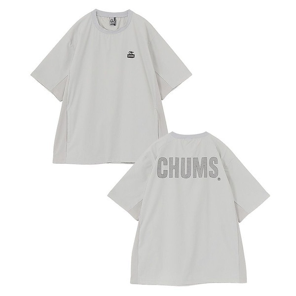 [�}���C]�����Y�A�p���� Airtrail Stretch CHUMS T-Shirt/�`�����X�iCHUMS�j Lt.Gray
