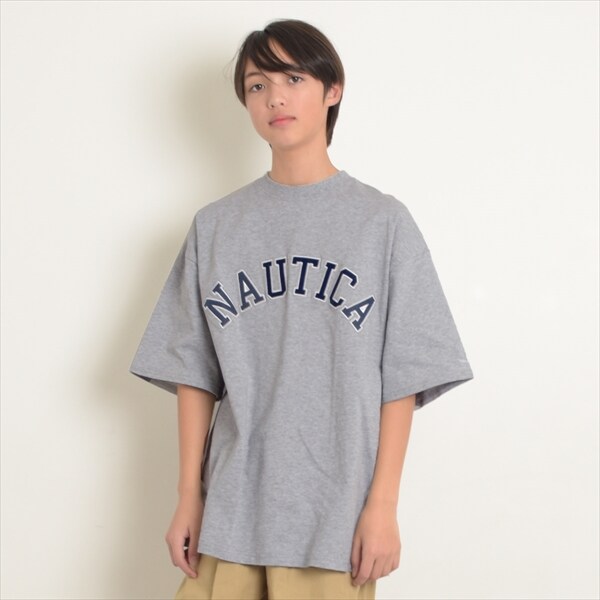 NAUTICA】フロントロゴアップリケ刺繍半袖Tシャツ | グラソス