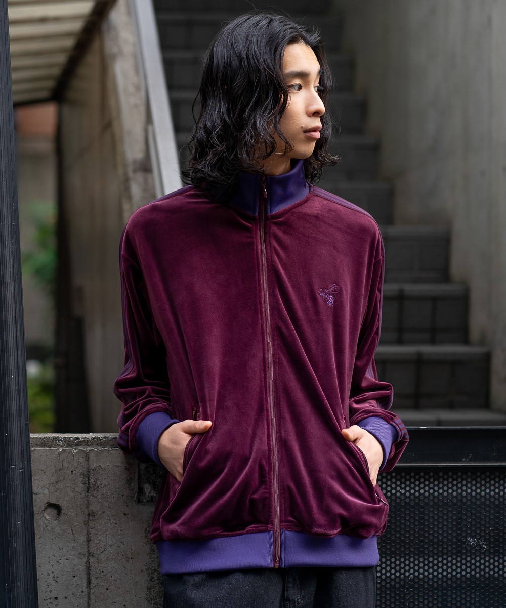 刺繍 ベロア トラッカージャケット 【SUGGESTION】 | サジェスション