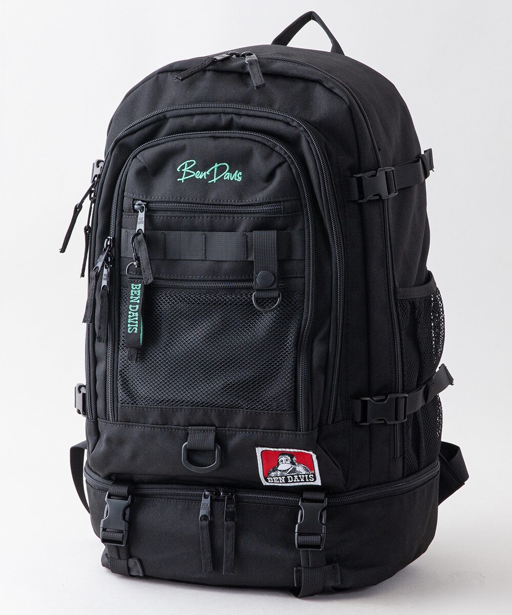 撥水加工 サブポケット バックパック クッションPCポケット搭載【BEN