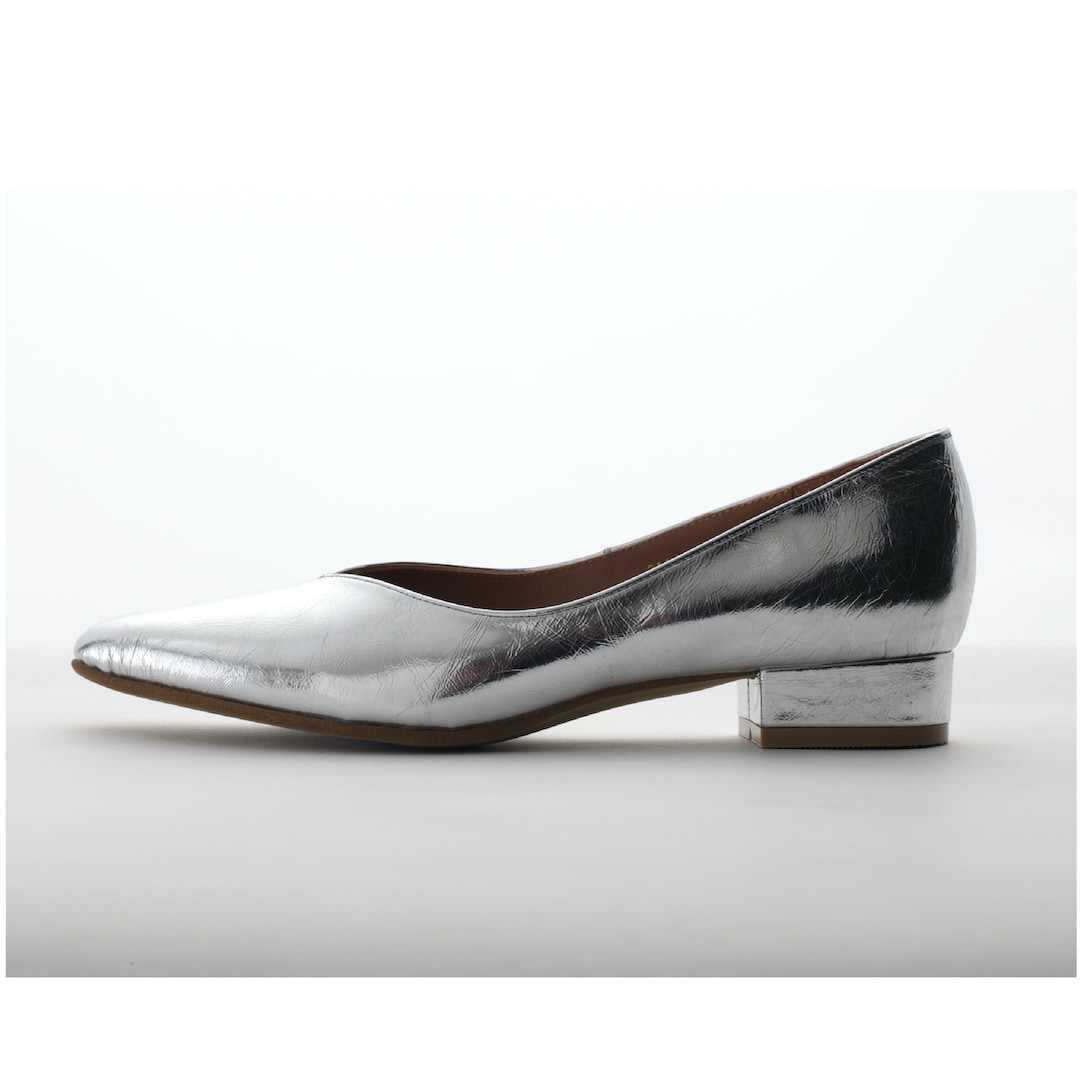 【美品✨人気色】ペリーコ　フラットシューズ　ポインテッドトゥ　シルバー　裏張り済 PELLICO SILVER×WHITE COLLECTION | PELLICO｜ペリーコ