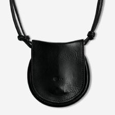 レザーコインケース（2WAY）／ブラック