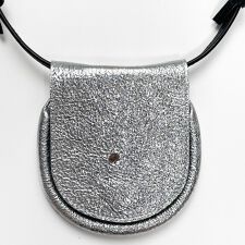 レザーコインケース（2WAY） ／シルバー