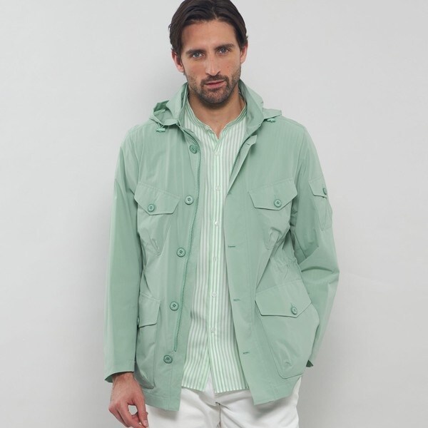 FEATHER-TECH PAC】【FLEX NYLON】ストレッチナイロンフーデット