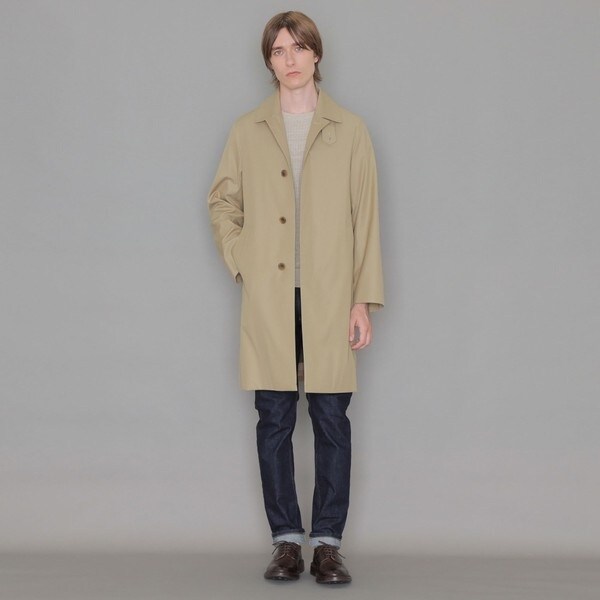 LEON掲載】【DUNFORD】ギャバジンステンカラーコート