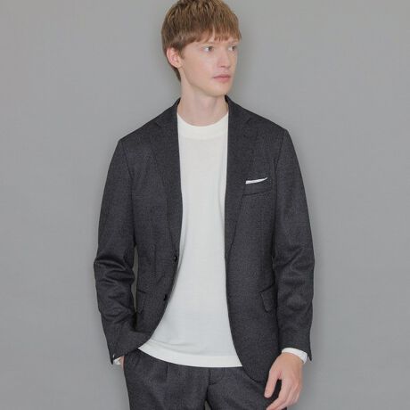 FLEX JERSEY】ハウンドトゥースセットアップジャケット  