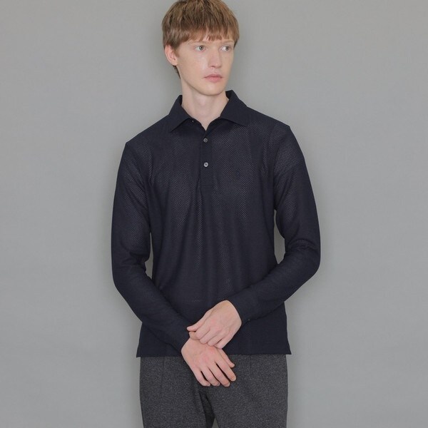 コットンポリエステルハニカム長袖ポロシャツ | マッキントッシュ