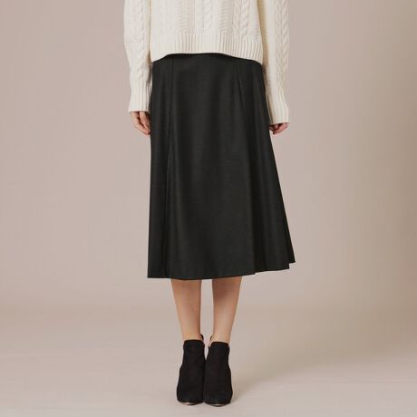 エクラ掲載】ハイカウントフラノマーメイドフレアスカート  
