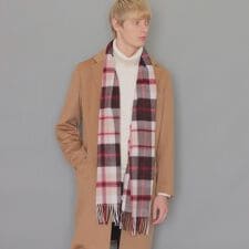 ベビーカシミヤハウスチェックマフラー