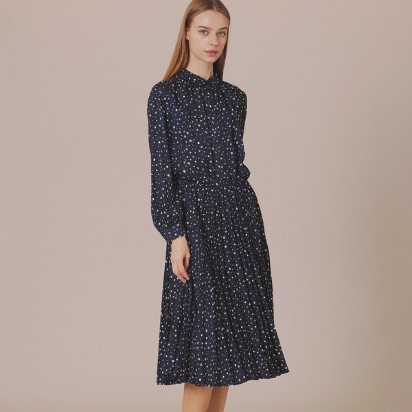 希少サイズ【極美品】マッキントッシュ ランダムドットプリントワンピース シフォン ランダムドットプリントワンピース(ワンピース)｜MACKINTOSH LONDON