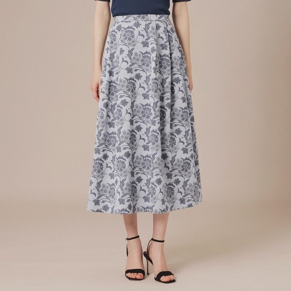 マッキントッシュロンドン バイブリーフラワージャカードスカート 49,500円 婦人画報掲載】【BIBURY FLOWER】バイブリーフラワージャカード