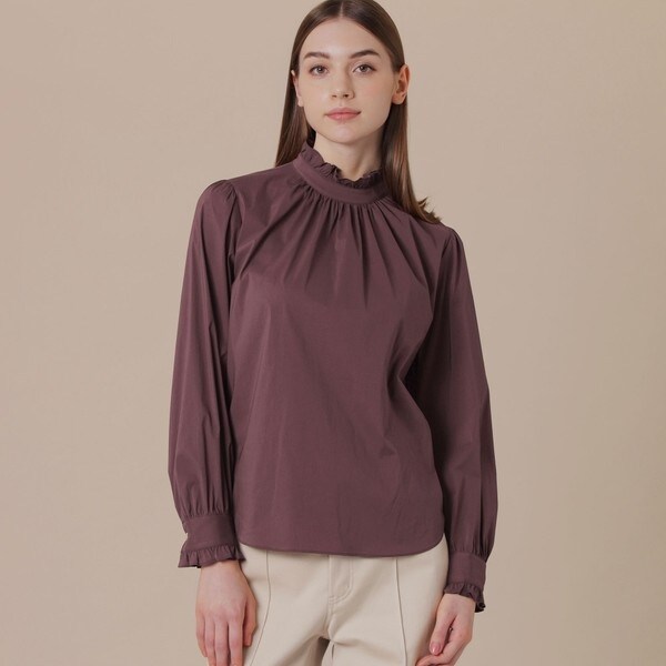 コットンナイロンストレッチフリルブラウス | マッキントッシュ