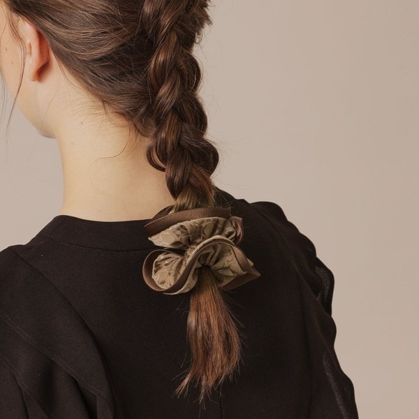 アレクサンドル ドゥ パリ ロングシュシュ ベロア ブラウン ベロア