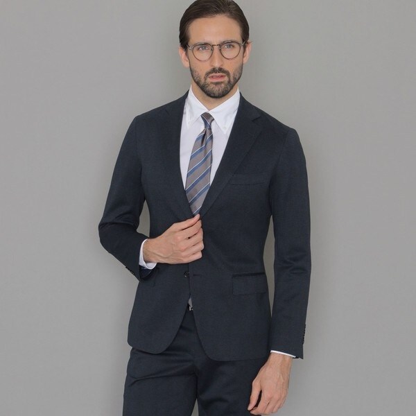 WEB・一部店舗限定】【FLEX JERSEY】メランジグレンチェック