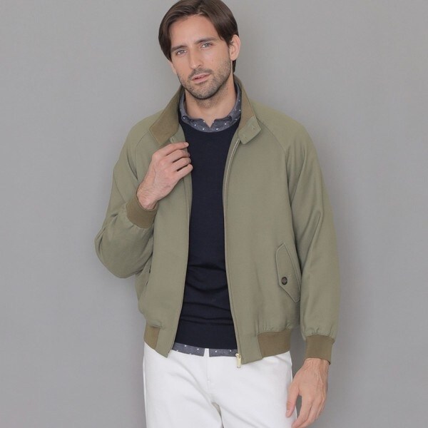 【MACKINTOSH LONDON】ウールストレッチ ハリントンジャケット MACKINTOSH LONDON】ウールストレッチ ハリントンジャケット LEON掲載