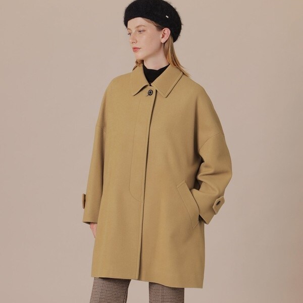 ROSLEY/ロズリー】ファインウールメルトンステンカラーコート