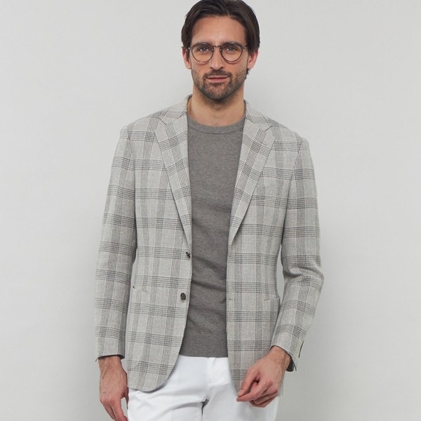 SEERSUCKER IN BREASY JACKET - FEATURE - MACKINTOSH LONDON