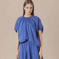 コットンナイロンストレッチプルオーバー