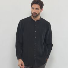 【LEON掲載】ハイカウントリネンバンドカラーシャツ | マッキントッシュ ロンドン(MACKINTOSH LONDON)