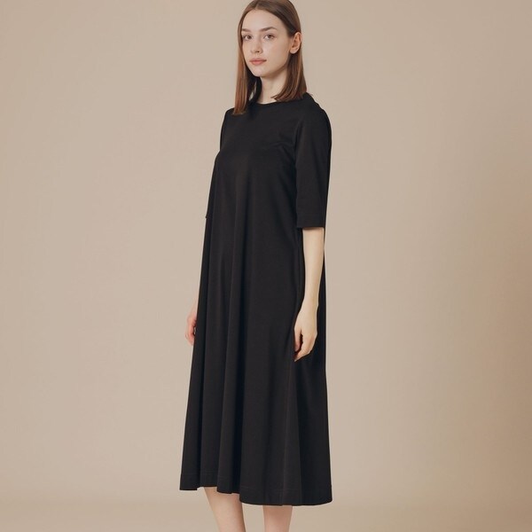 極美品★マッキントッシュ ロンドン ロングワンピース ブラック 半袖 38 極美品☆マッキントッシュ ロンドン ロングワンピース ブラック
