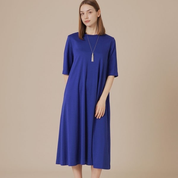 新品✨マッキントッシュロンドン✨ストレッチポンチワンピース　ネイビー　Mサイズ ストレッチポンチワンピース | マッキントッシュ ロンドン(MACKINTOSH