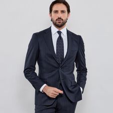 【NEW BRIDGE】Super150's シャドーストライプスーツ