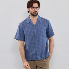 ダブルガーゼチェックオープンカラーシャツ | マッキントッシュ ロンドン(MACKINTOSH LONDON)