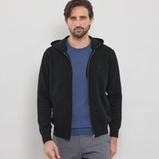 ダブルフェイスジップアップパーカー