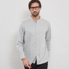 マッキントッシュ ロンドン(MACKINTOSH LONDON)の小紋ジャカードバンドカラーシャツ