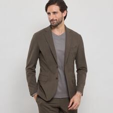 【BREASY JACKET】2WAYストレッチ千鳥セットアップジャケット