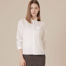 コットンナイロンストレッチブラウス