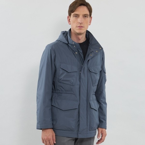 WEB・一部店舗限定】【BERWICK】3レイヤーポリエステルフーデット