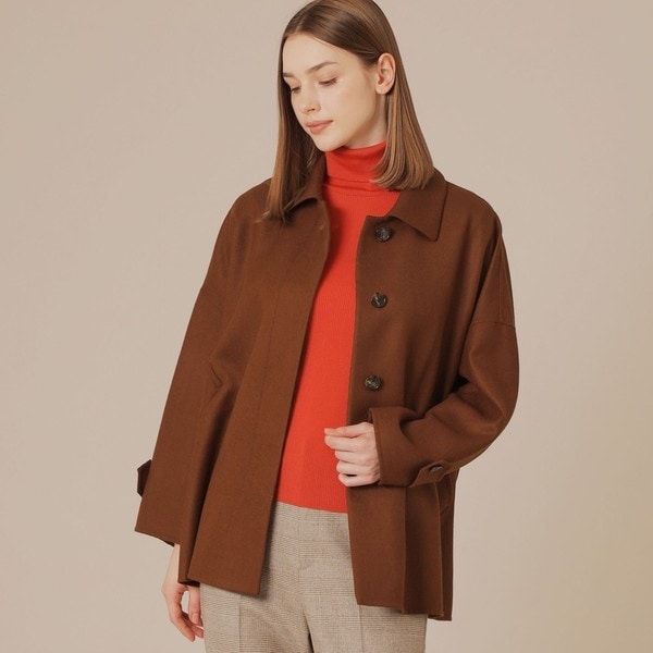 ✨美品✨マッキントッシュロンドン　ウールコート　ブラウン　サイズ38 セール】 【LERWICK/ラーウィック】ウールダブルクロス