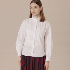 【Precious12月号/婦人画報11月号掲載】ストレッチストライプブラウス