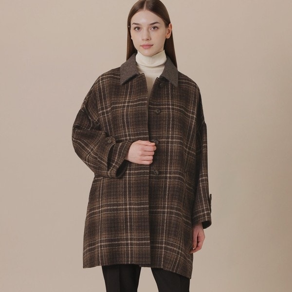 マッキントッシュロンドン 美品✨ 13.2万円 リバーチェックウールコート WEB・一部店舗限定】【ROSLEY/ロズリー】ウールリバーチェックコート