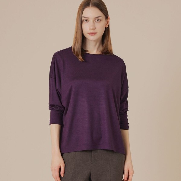 ☆現行アイテム☆マッキントッシュロンドンストレッチサッカーストライプ半袖ブラウス エクラ掲載】ストレッチサッカーストライプ半袖ブラウス